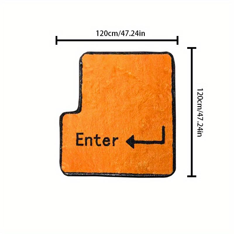 

VIKAMA Enter Shape Key Creative Floor Mat Kitchen Rug Doormat Welcome Mat Bathroom Mat Rug For Bedroom Carpet For Live Room Home 80X80CM (2.6X2.6FT