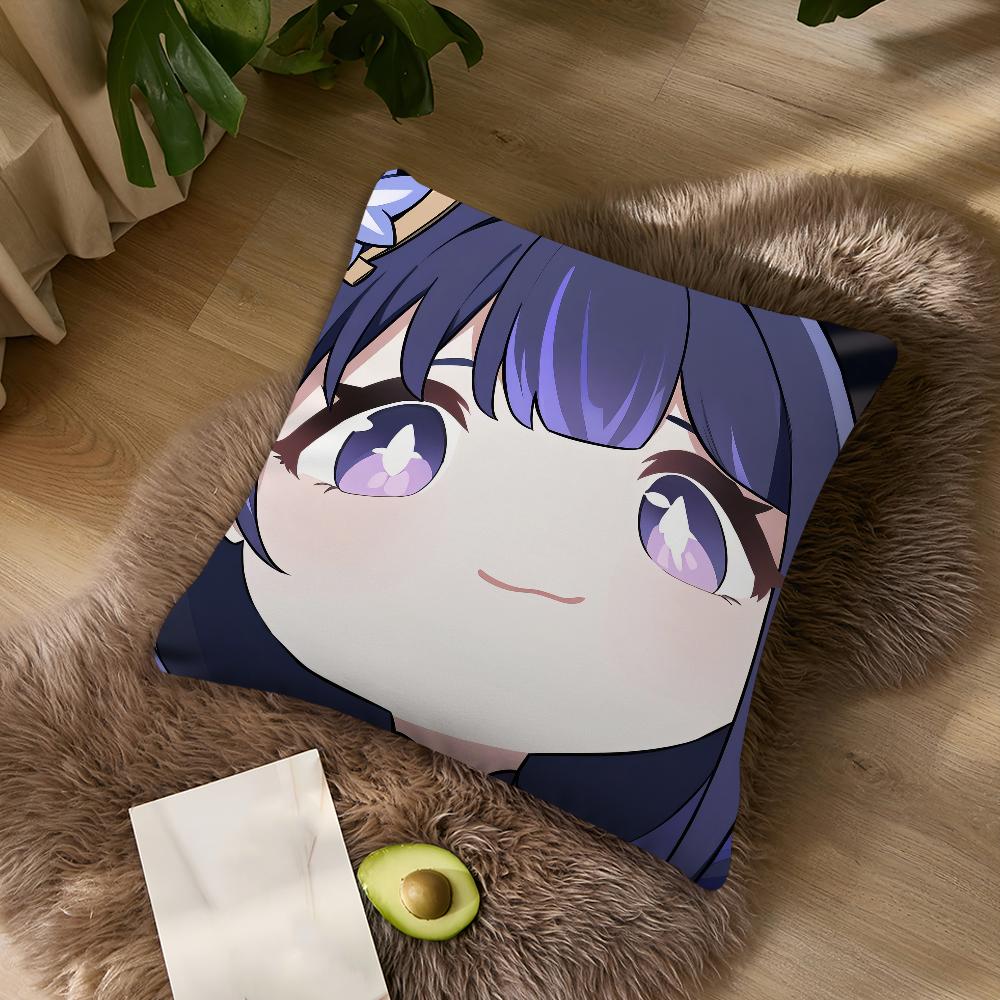 Genshin Impact Cute Q Version Mavuika For Bedroom Car Coffee Shop Room Soft and Living Room Sofa Decorative Pillow Cover Case