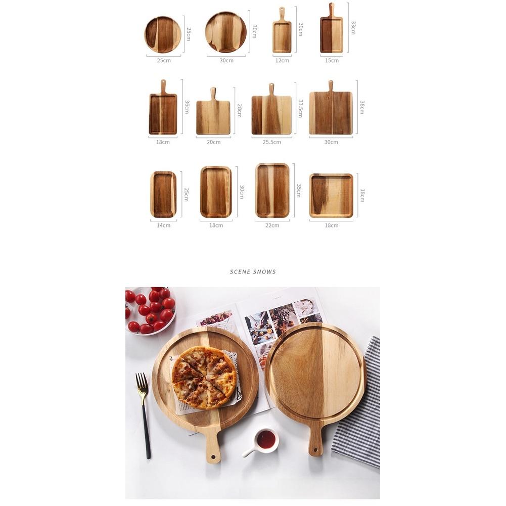 Natural Wood Grain Acacia Cutting Board Double-sided Board