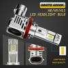 1 Pair Metal H11 H8 H9 120w Canbus Led Headlight Kit High Low Beam Bulbs Ultra-White 6500k