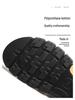 Men's Plus Size Cowhide Sandals: Breathable, Non-Slip, Waterproof Velcro Beach Shoes for Middle-Aged and Elderly.