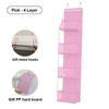 Six Compartments Storage Hanging Bag Wall-mounted Layered Storage Hanging Bag  Bedroom