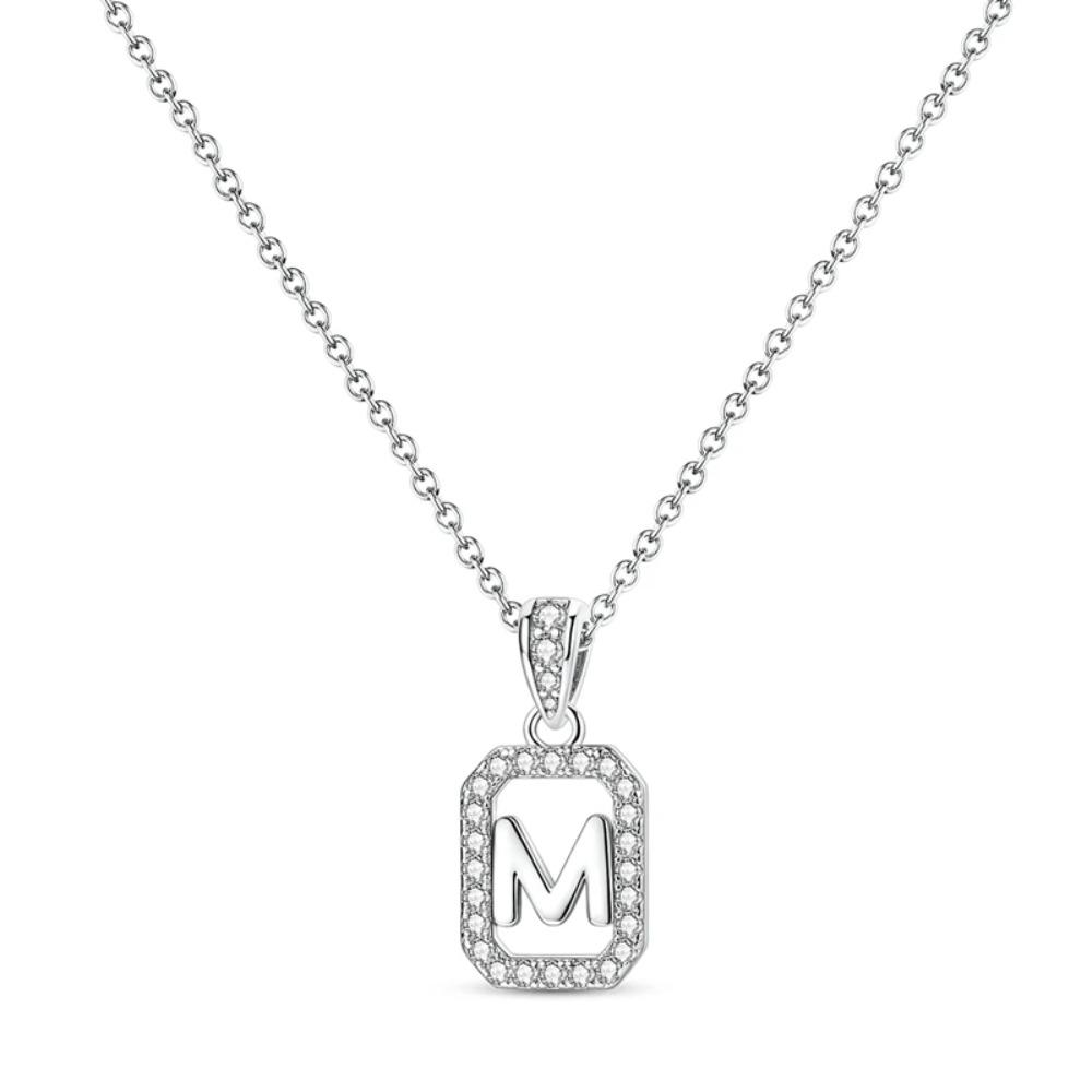 925 Silver Lucky Unicorn Necklace with Butterfly Firefly Bear Paw Print Zircon Chain Link Heart Jewelry for Women