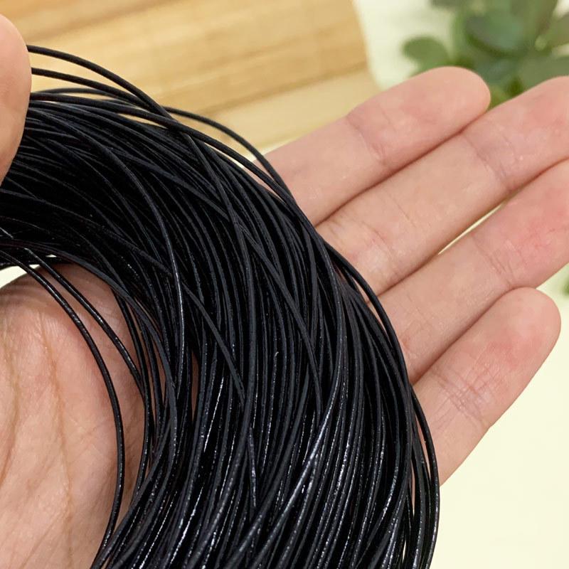 Superfine Vintage Genuine Cowhide Leather Cord - 1/1.5/2mm, Vegetable Tanned, for DIY Necklace & Bracelet Weaving