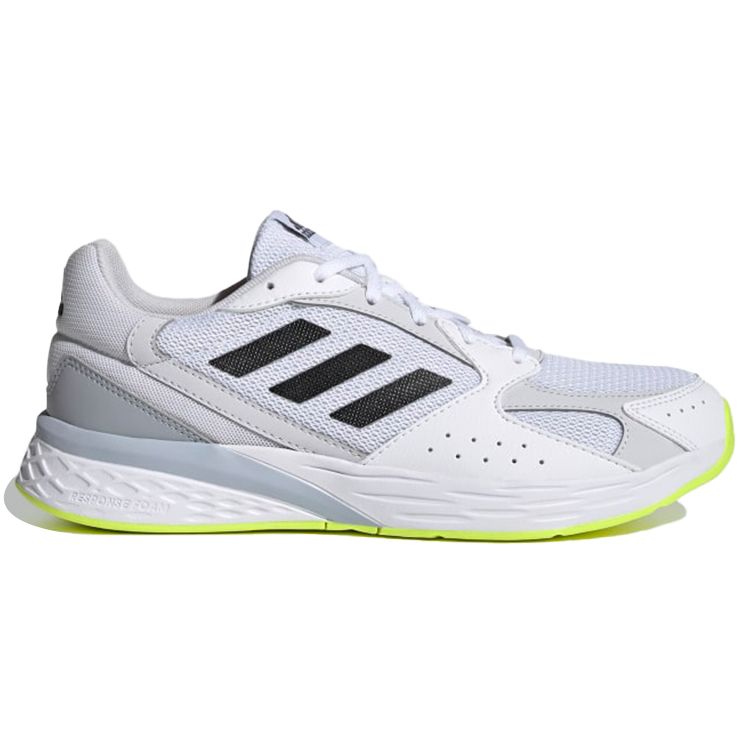 Adidas Response Everyday Versatile Fabric Non-Slip Breathable Low-Top Short Distance Running Shoes Men sneaker White Black Green FY9581