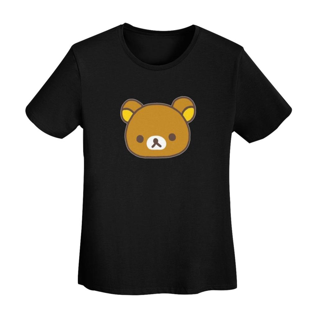 Rilakkuma Sakura TShirt Women Short Sleeve T Shirts Round Neck Clothing Cotton Summer Tees Streetwear