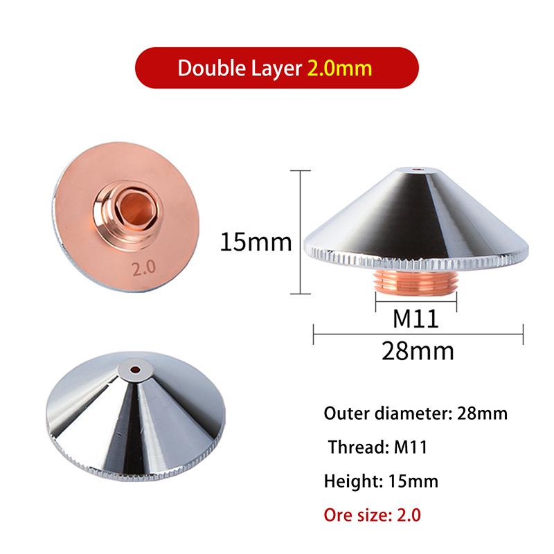 

Волокняне лазерне різальне сопло D28 M11 для різальної головки машини Penta Wsx Ospri Hsg Hans