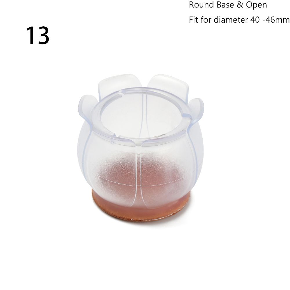 12Pcs/lot Thick Wear-resistant Silicone Chair Leg Caps Floor Protector Table pads Anti-slip Pad