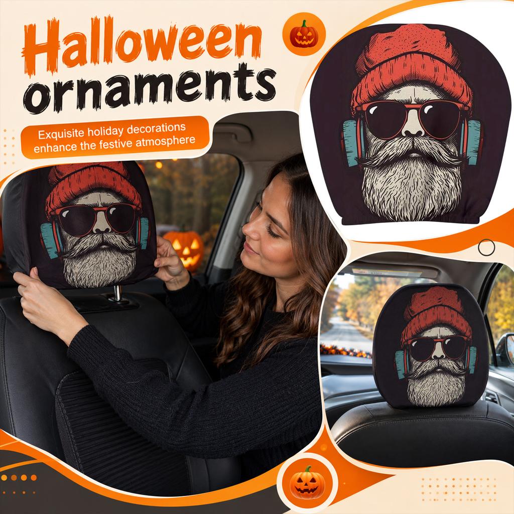 Car Headrest Covers for Seats Set of 2 Vehicle Headrest Protector Car Interior Accessories