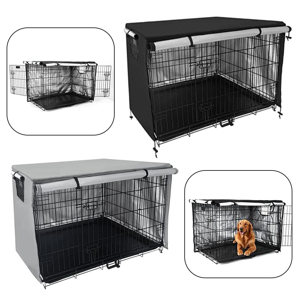 Hundekäfigabdeckung Outdoor Haustierabdeckung Rolltor Eingang Größenoptionen verfügbar