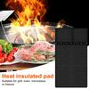 Silicone Grill Mat Heat-Resistant Multi-Slot Tool Organizer for BBQ Grilling Non-Slip Food-Grade Side Shelf Pad with Grease Drip Tray Dishwasher Safe