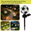 Solar Powered Football Shaped Lawn Stake Light LED Outdoor Garden Landscape Decorative Lighting for Yard Pathway Patio