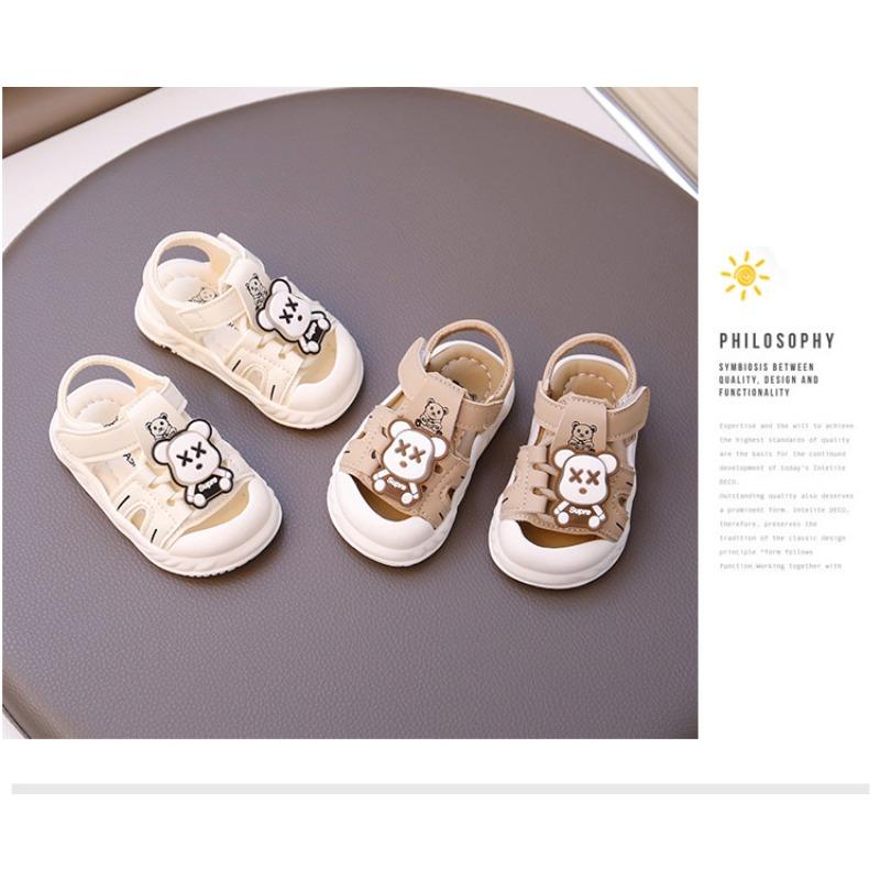 Soft-soled baby sandals summer breathable baby toddler shoes non-slip bag head sandals children anti-kick casual sandals