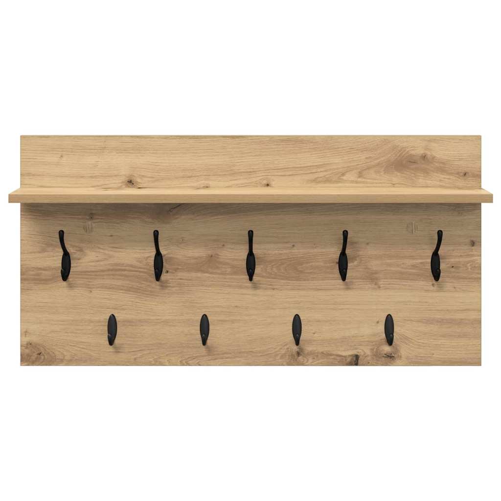Wall Mounted Nightstand Artisan Oak Finish 80 x 40 x 12 cm