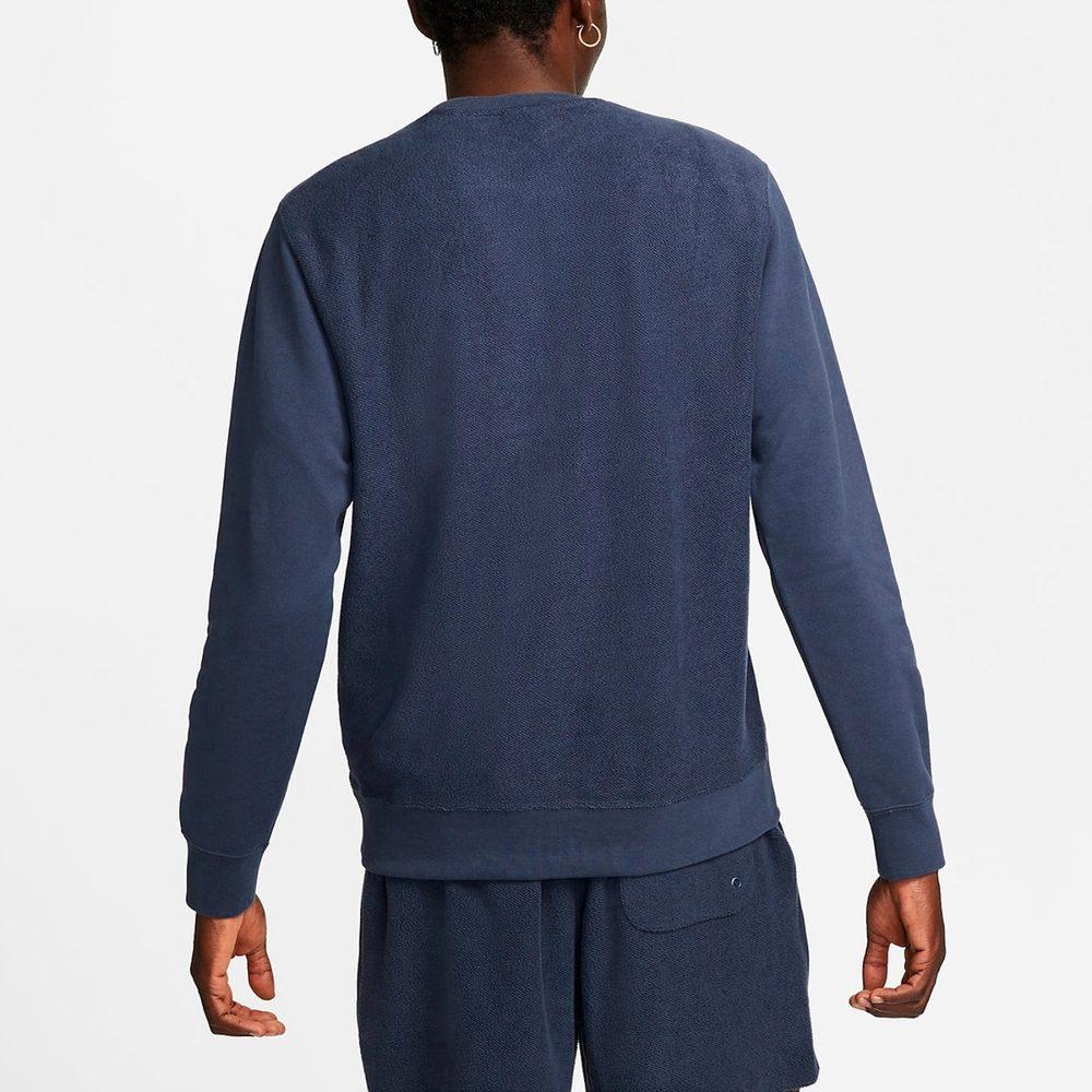 Nike Sweatshirts Men's Blue Crew Neck Moderate Regular DQ4584-437