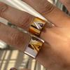 Stylish Multicolor Heart Shape Adjustable Rings Comfortable Lightweight Designs Rings Ideal For Couples And Friend
