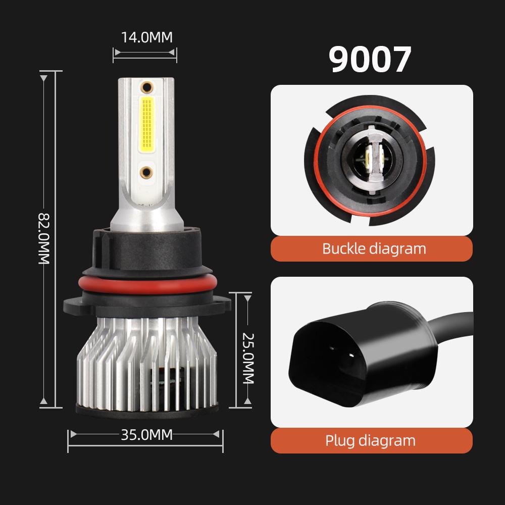 

30000LM H7 Canbus LED Headlight Bulbs 300W 9005 HB3 9006 HB4 H1 H4 H11 H13 9004 9007 Turbo Auto Headlamps 12V 24V Car Lights 9007/HB5 Hi/Lo