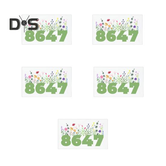 5 Stück wasserdichte Autoaufkleber 8647 Vinyl-Aufkleber Kreative personalisierte Event-Aufkleber für Wasserflaschen Laptops Autos