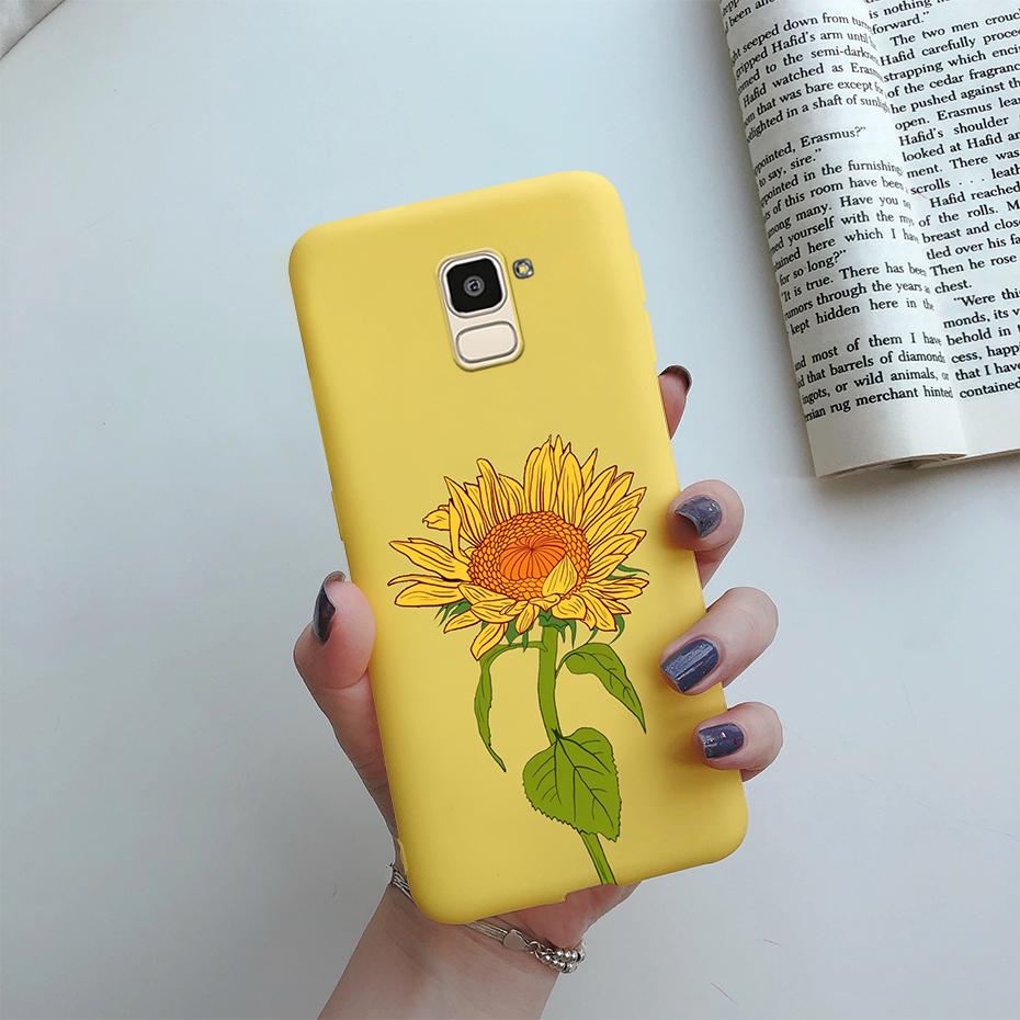 For Samsung J6 2018 Case J600F Soft Silicone Cute Love Heart Flower Cover For Samsung Galaxy J6Plus 2018 J6+ J6 Plus J610F Case