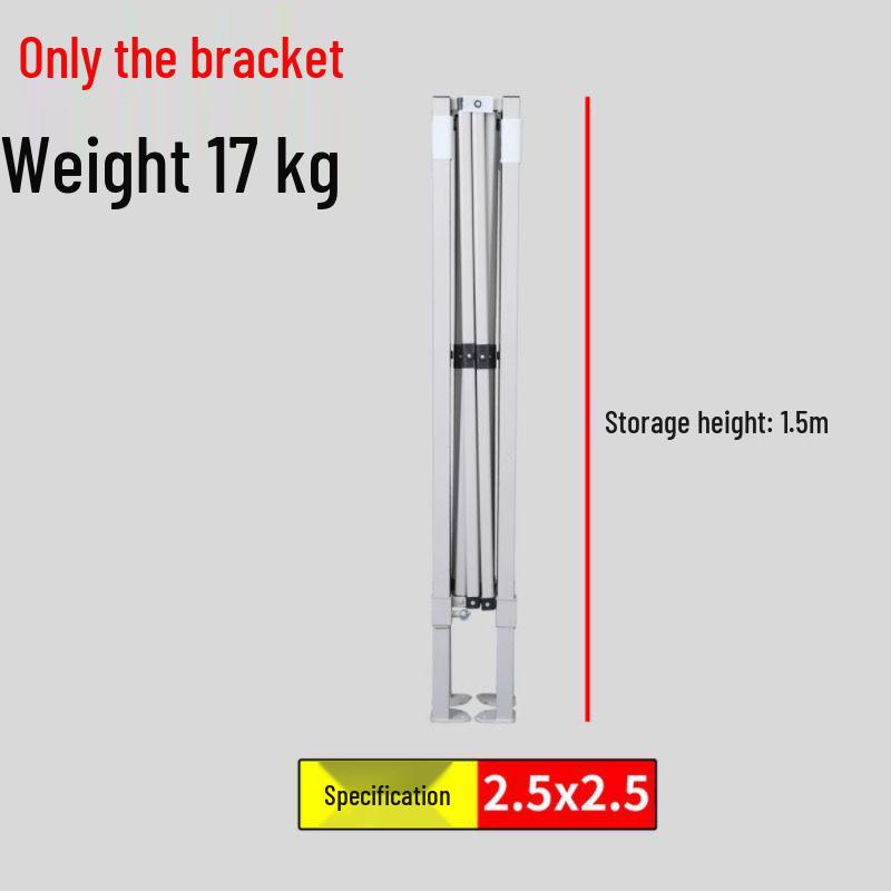 Four-Legged Square Telescopic Outdoor Tent and Sunshade Frame Umbrella.