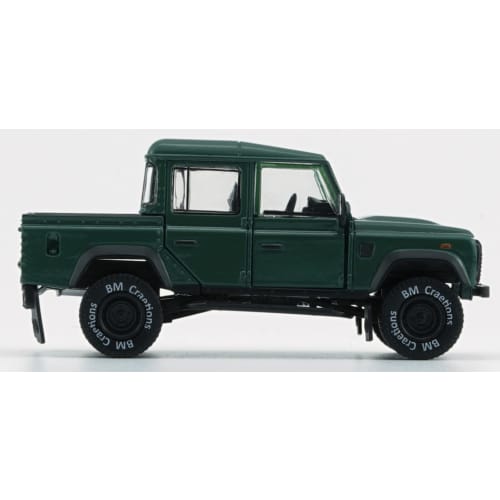 Scherer Designs B-M Creations Land Rover Defender 110 Pickup 16 Green LHD 1/64 Scale Model 64B0197