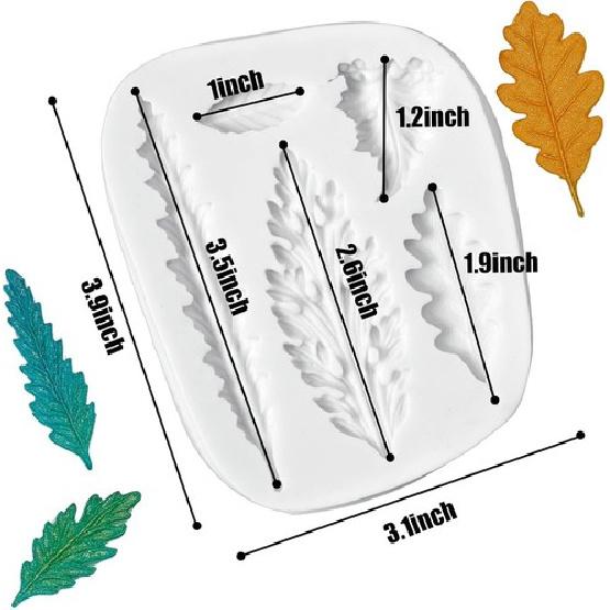 Tree Leaf Silicone Mold - Resin & Fondant Cake Decorating Tool