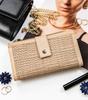 Large women's wallet made of natural leather - Rovicky