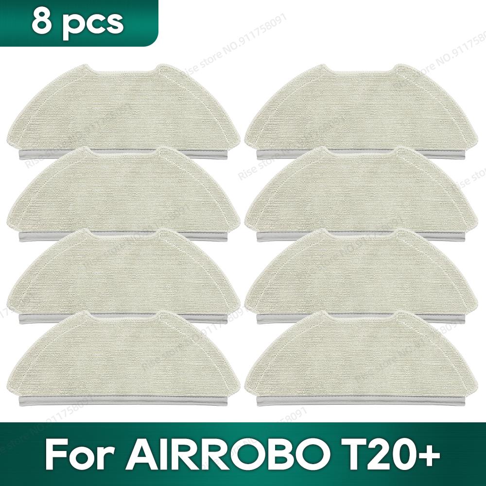 Fit for AIRROBO T20+ / T25+ / T30+ / L40+ / L50+ / L60+ / FIXR T20 Accessories Main Brush Hepa Filter Dust Bag Mop Washcloth