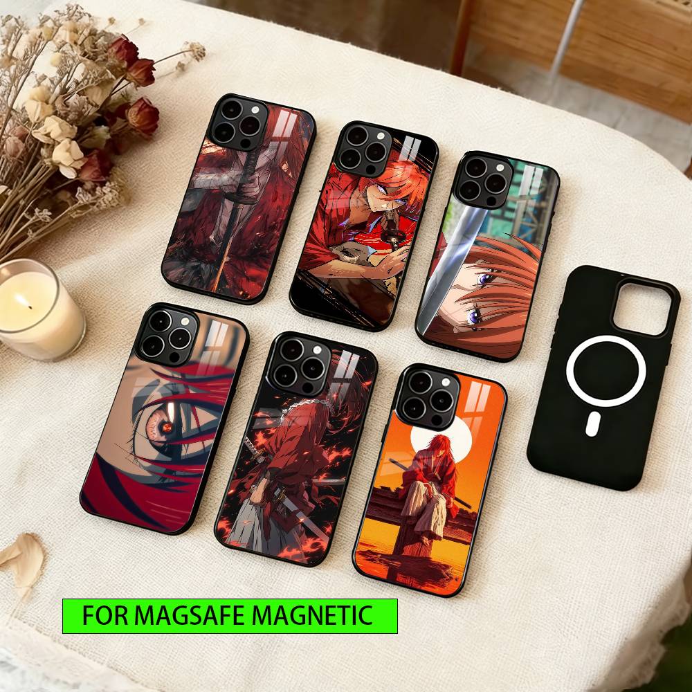 Rurouni Kenshin Phone Case Magnetic with Magsafe Wireless Charging For iPhone17,16,15,14,13,12,11 Plus,Pro