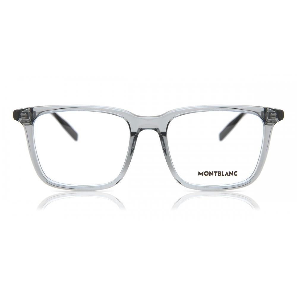 

Mont Blanc Mb0011o 009 Men Eyeglasses Transparent Grey/52
