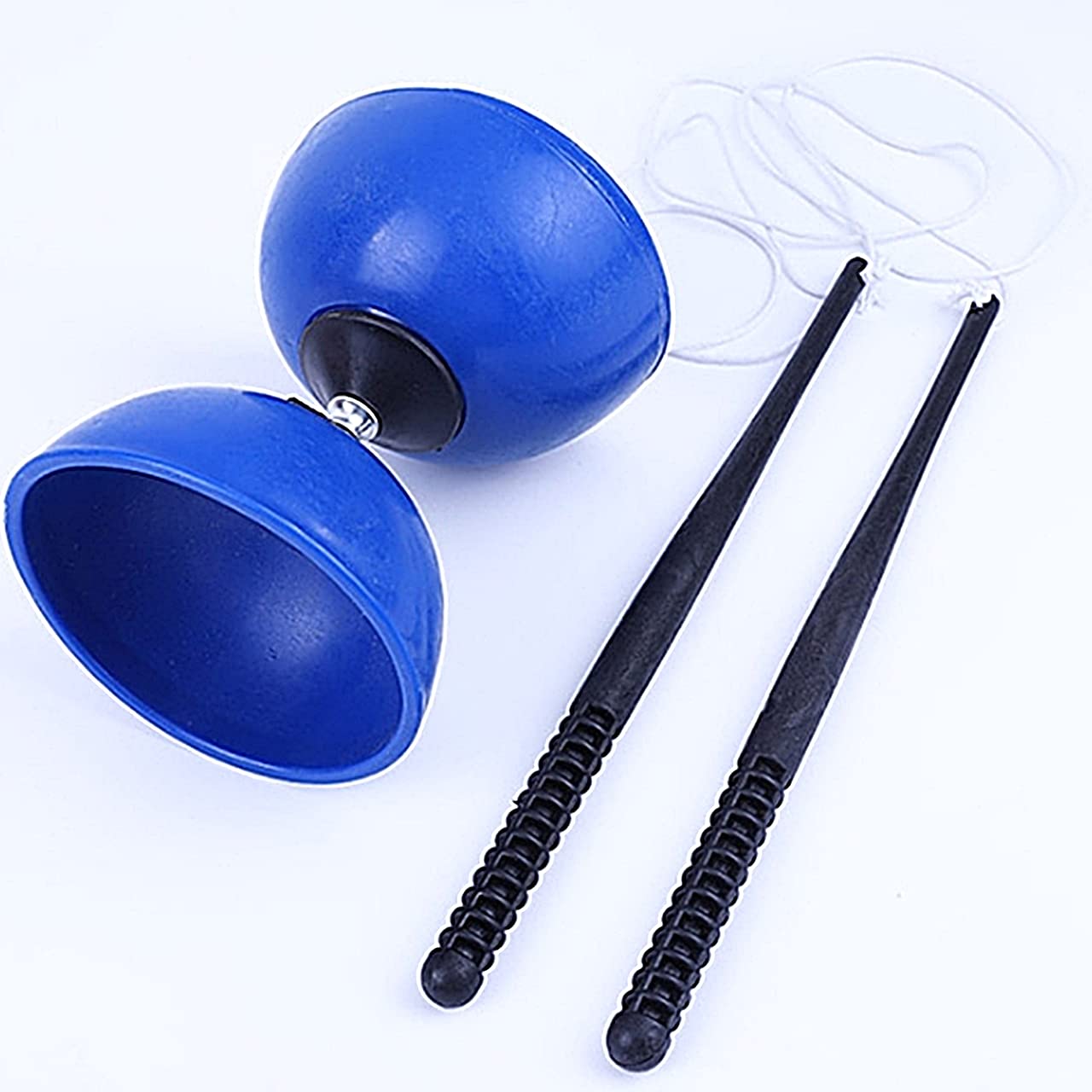 

Chinese Spinning Top Diabolo Juggling Street Performance Circus with String and Stick [TradeWind] Yo-Yo (Blue)