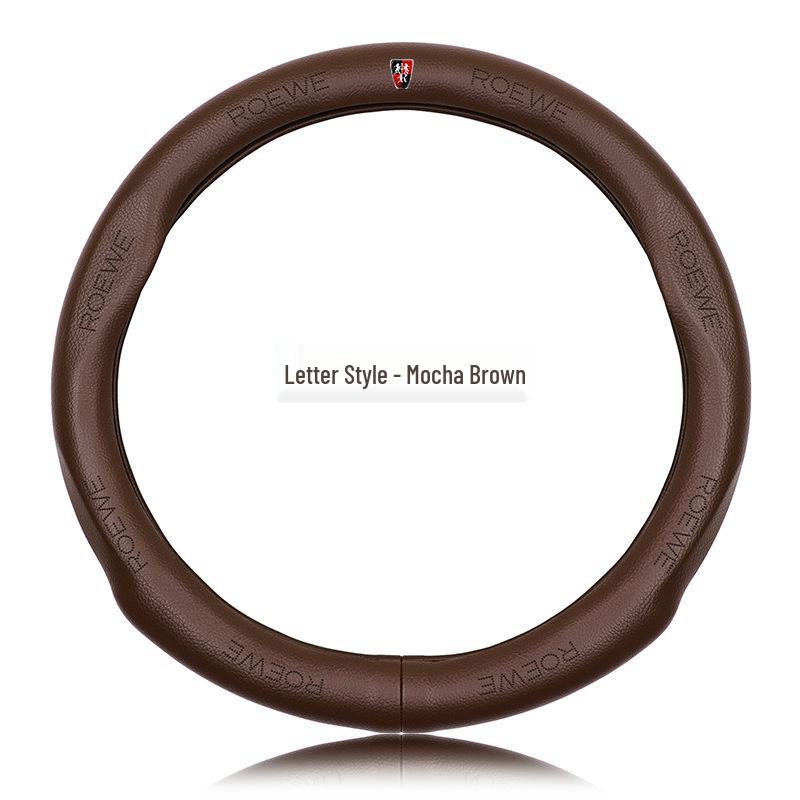 Genuine Leather Steering Wheel Cover for Roewe RX5, RX3, RX8, I5, I6, 350, 550, 360, E5, E6 - Sport Edition
