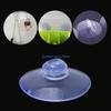 B0KB 100 Pcs Clear Suction Cups Without Hooks PVC Plastic Sucker Utility Sucker Pads