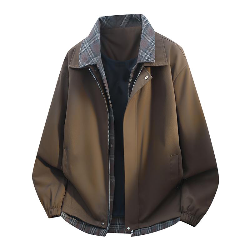 Jacket Men s M-8XL Large Size Contrast Color Splicing Jacket 2XL