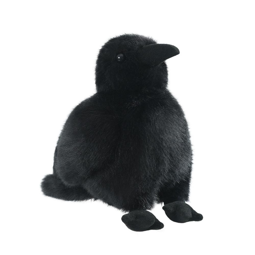 Soft Fabric Stuffed Crow Animal 15cm Bird Soft Doll Lifelike Lifelike Raven Plush Kids Play 15cm