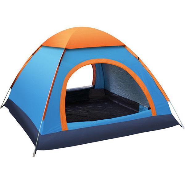 3 Colors Outdoor Tent 3-4 People Fully Automatic Camping Thickening Rain-proof Tent Quick-opening Large Space Double-door Tent