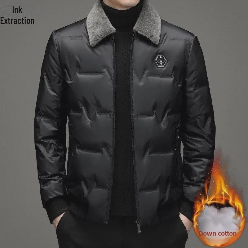 Men's Winter Cotton Coat: Warm, Thick, and Loose Casual Fit for Middle-Aged and Elderly Dads