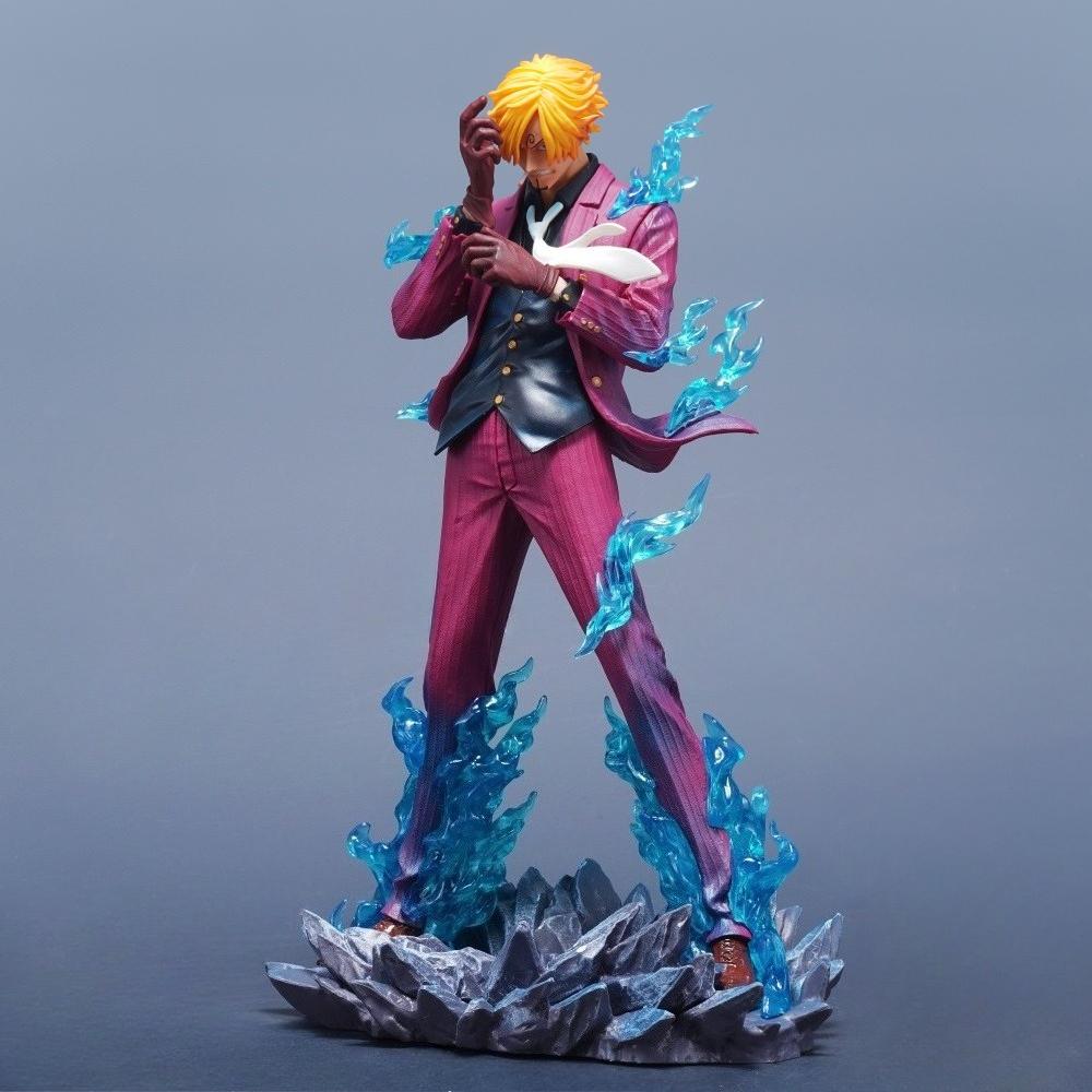 25cm/9.84in Anime Figure Sanji Action Figures Pvc Statue Desktop Ornamen Collection Model Toys Gifts ONE PIECE Poseable Articulated Scale Detailed