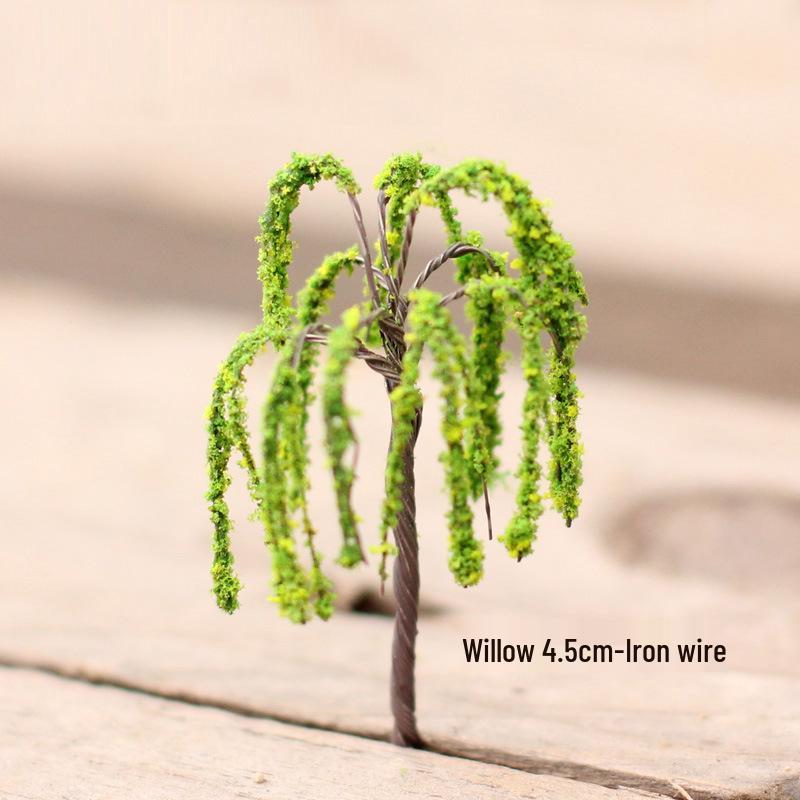 Miniatur-Ornament Rosa Pfirsichblütenbaum für DIY-Landschaftsbau