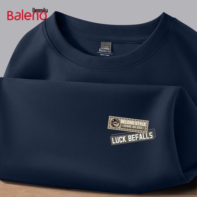 Baleno Men s Loose Fit Long-Sleeve Cotton T-Shirt 4XL