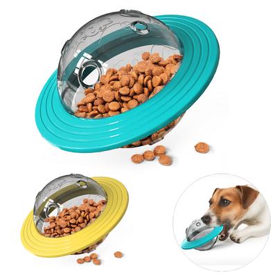 Giocattolo per Cani per Cani Piccoli Medi Grandi Gatti Disco Volante Dispenser di Cibo Interattivo Migliora il QI Alimentatore Lento Giocattoli per l'Addestramento Articoli per Animali Domestici