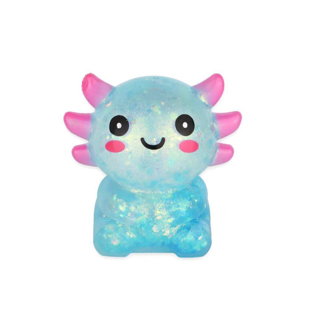Colorful Salamander Maltose Fidgets Toys Squishy Malt Sugar Stretchy Axolotl Fun Squeeze Birthday Supplies Anti-Anxiety Gift