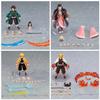 Figma Anime Action Figure Set - Zenitsu Agatsuma Kamado Tanjiro Nezuko & Kyojuro Rengoku Collectible Models with Moveable Joints