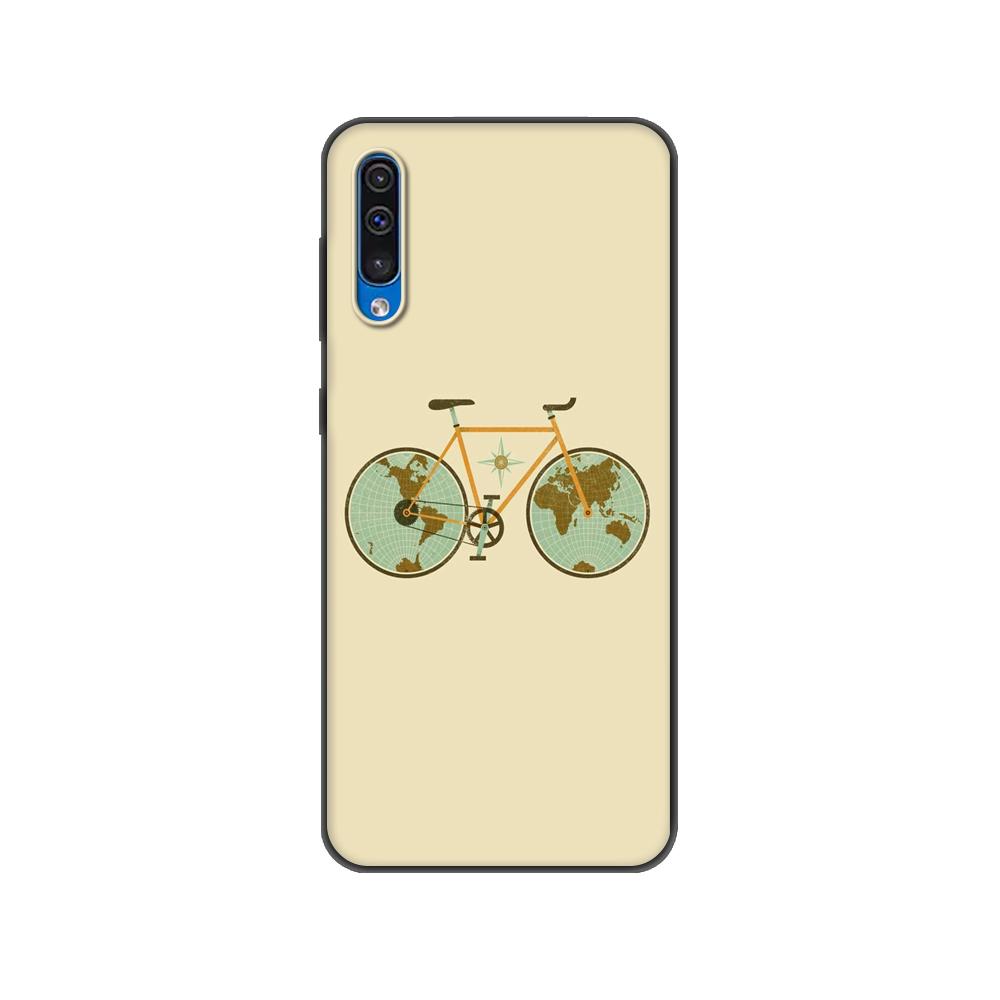 Black Tpu Case For Samsung Galaxy A50 50S A30S A10 A01 A11 A21S A31 A41 A51 A71 M21 M30S S10 LITE Cover BIKE CYCLING Art