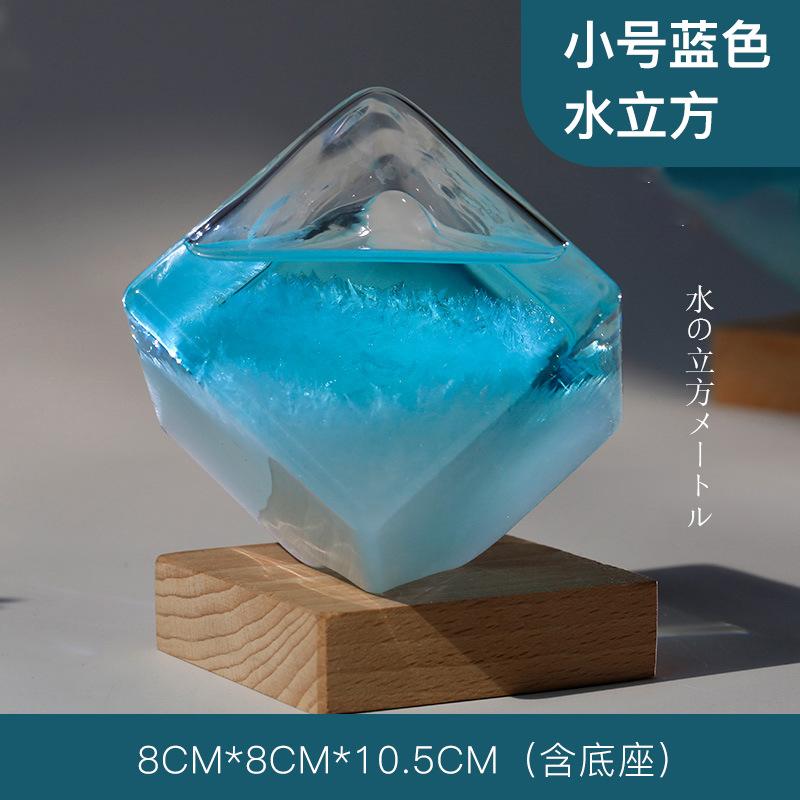 Weather Forecast Bottle for Household Desktop Decoration, Creative Water Cube, Storm Bottle, Friends Glass Decoration, Craft Gif