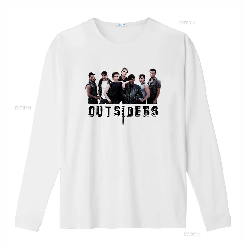 The Outsiders T Shirt 749 Retro White  Vintage Washed Stretched Soft Unisex Top For Everyday Wear Graphic Casual Versatile