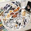 50Pcs Cute Horse Watercolor Stickers Waterproof Decals for Phone Cup Decoration