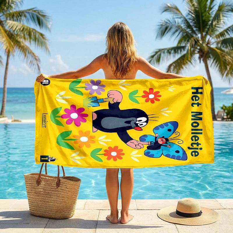 Krtecek Fashion Beach Towel: Ideal for Summer Adventures Soft, absorbent and quick drying suitable for swimming and bathing