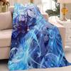Game Genshin Impact Furina Blanket Warm And Soft Suitable For Bedroom Living Room Sofa Bed Office Travel Camping