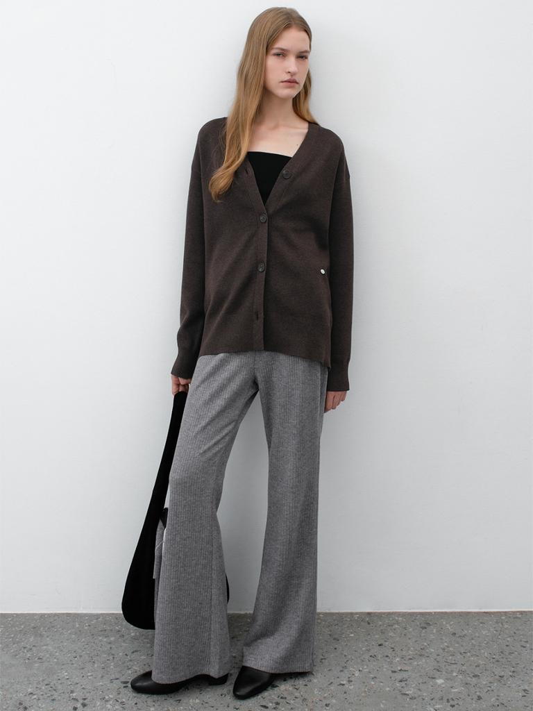 ATELIER NAIN Soft Banding Boots Cut Pants(Pt-5707)